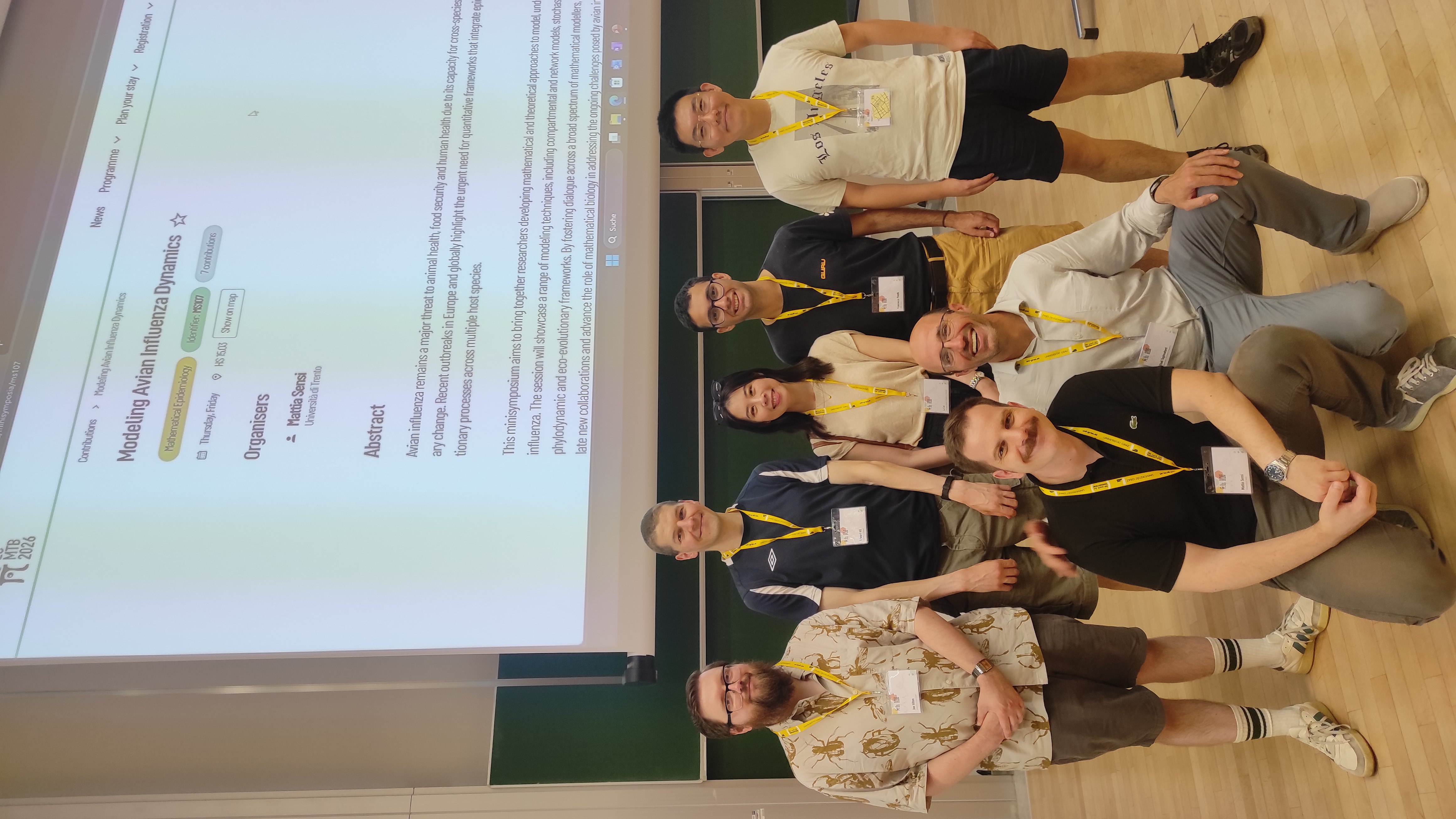 Speakers at the ECMTB 2026 minisympsoium on Modeling Avian Influenza Dynamics.